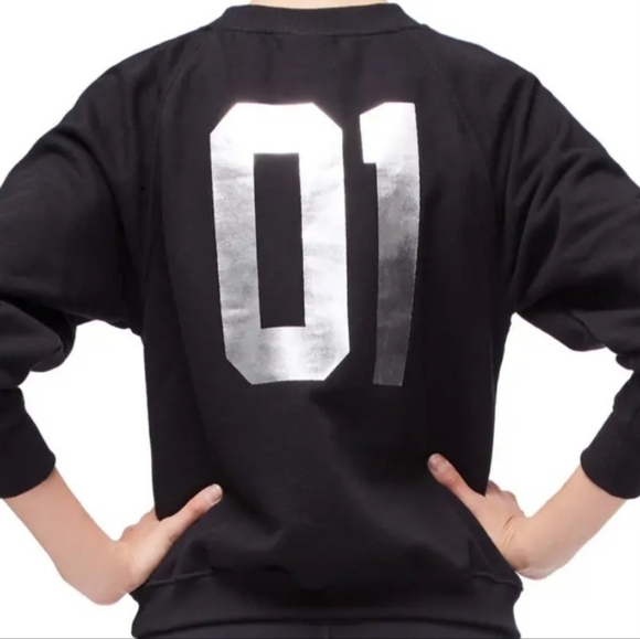 Good American Black Varisty Sweater - Picture 2 of 3